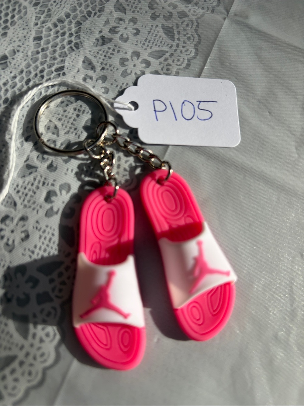 P105- Pink Slide Mini Keychain